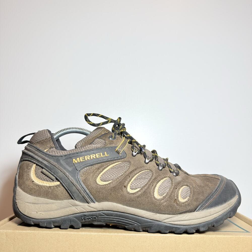 Merrell Chameleon 5 Vibram Mens 10 Hiking Shoes Brown Low Trail Sneakers Used